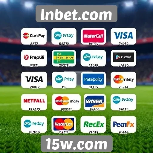 Opções de pagamento oferecidas no lnbet.com